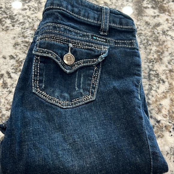 Tractor Jeans Girls Size 10 Skinny Tilly’s Like New Denim School Slim Vintage - Picture 2 of 6